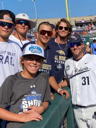 Current Guthrie Bluejays support Kowalski in Omaha