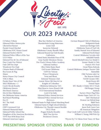 LibertyFest Parade Line-up