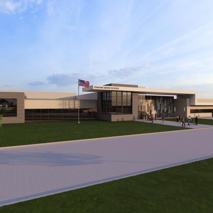 Proposed Middle School Rendering.